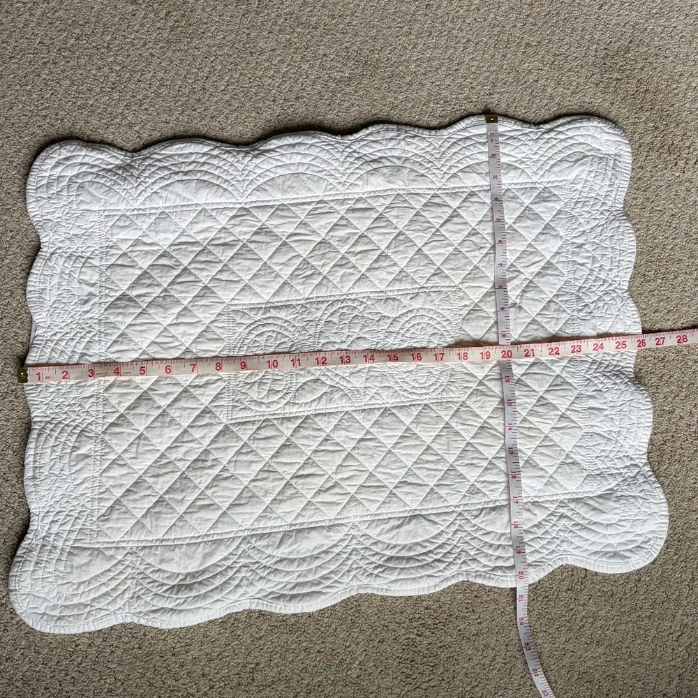 Simply Shabby Chic F/Q 3 piece coverlet set White